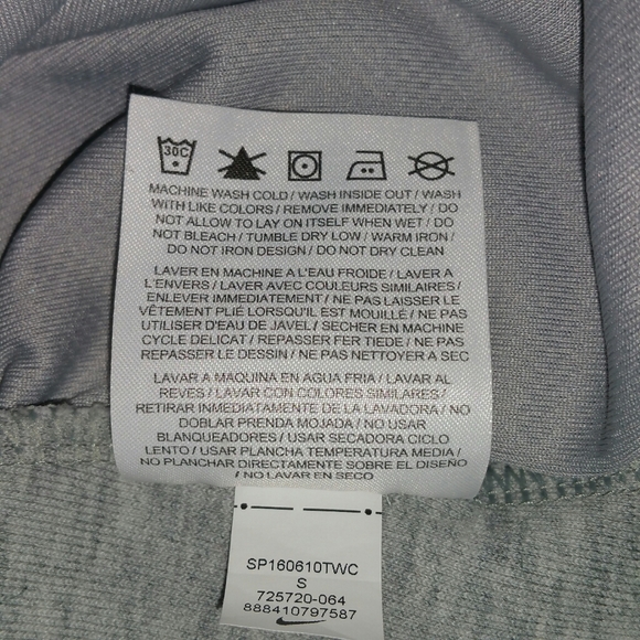 Nike Gray Zip Up Hoodie Hi Lo Hem Size Small - Picture 9 of 11